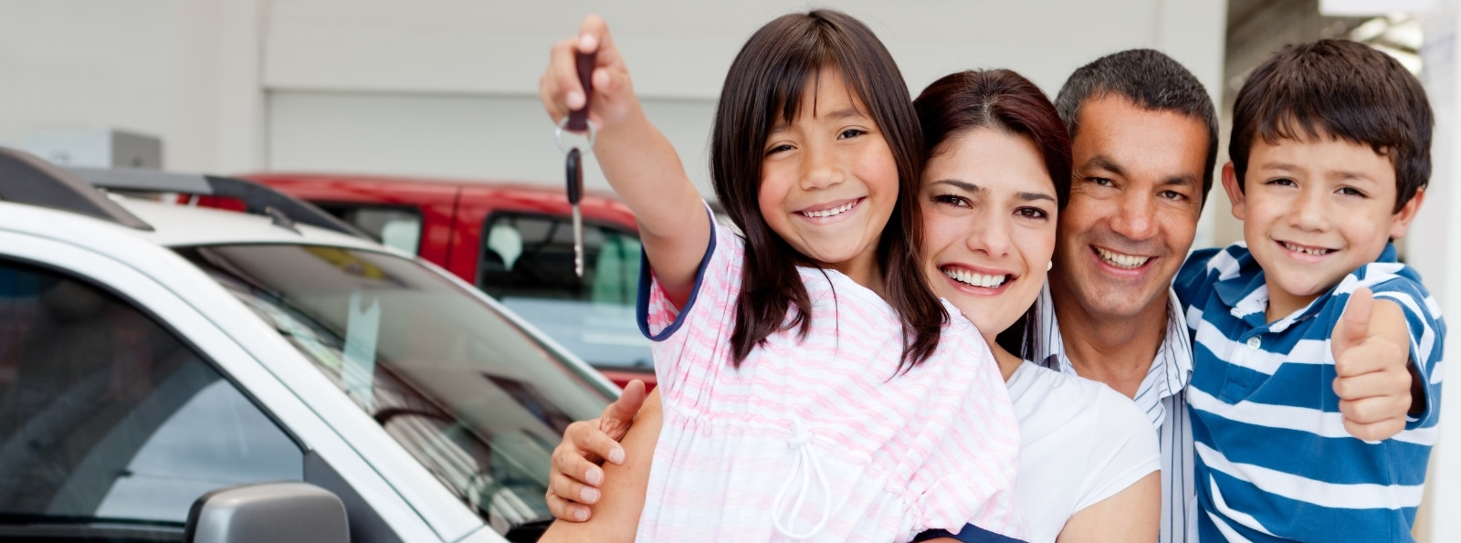 Family getting a new car