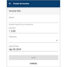 create an income screenshot
