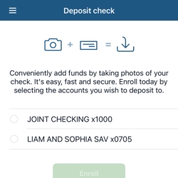 Mobile App Deposit Check