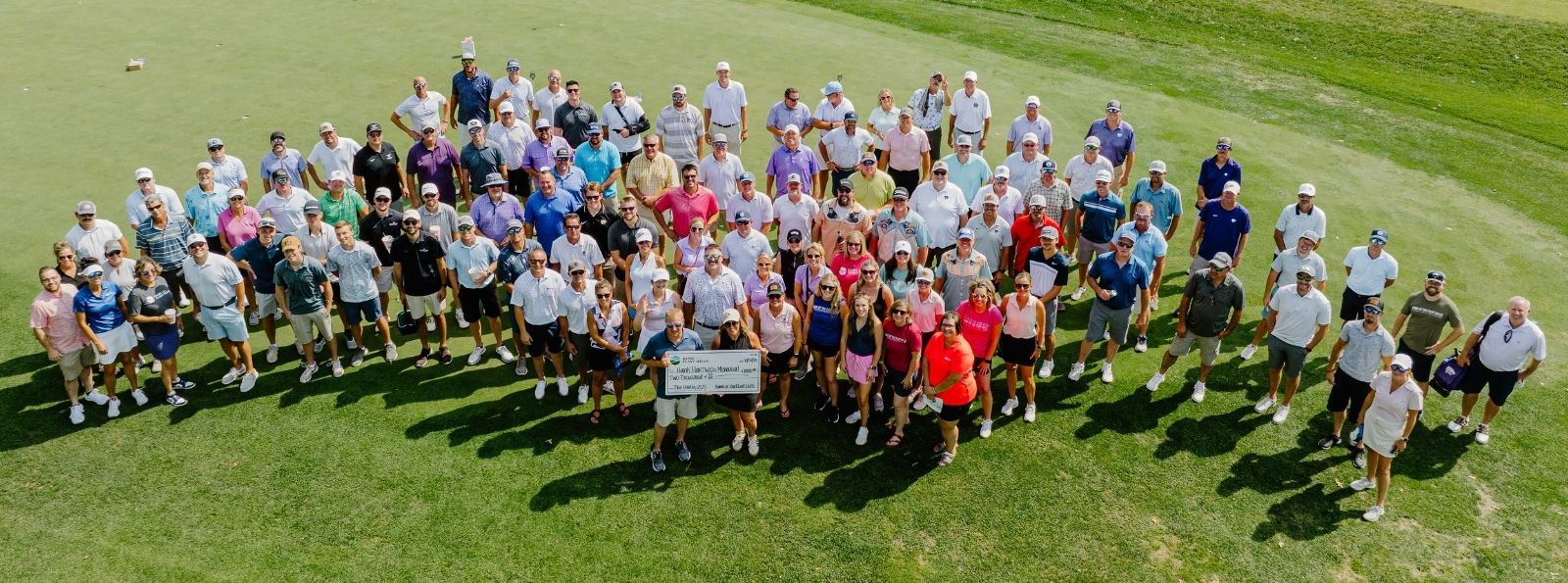 group photo at the golf club